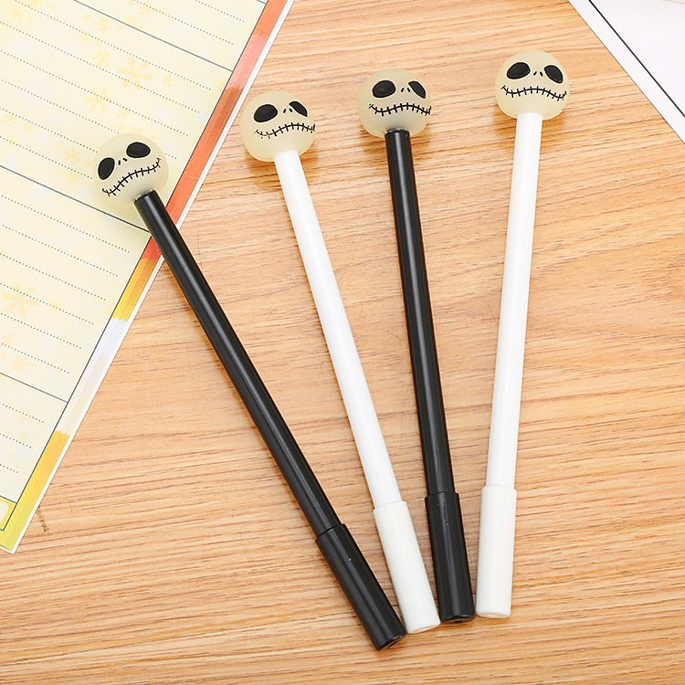Factory direct creative stationery silicone cartoon gel pen cute funny expression student water-based sign pen