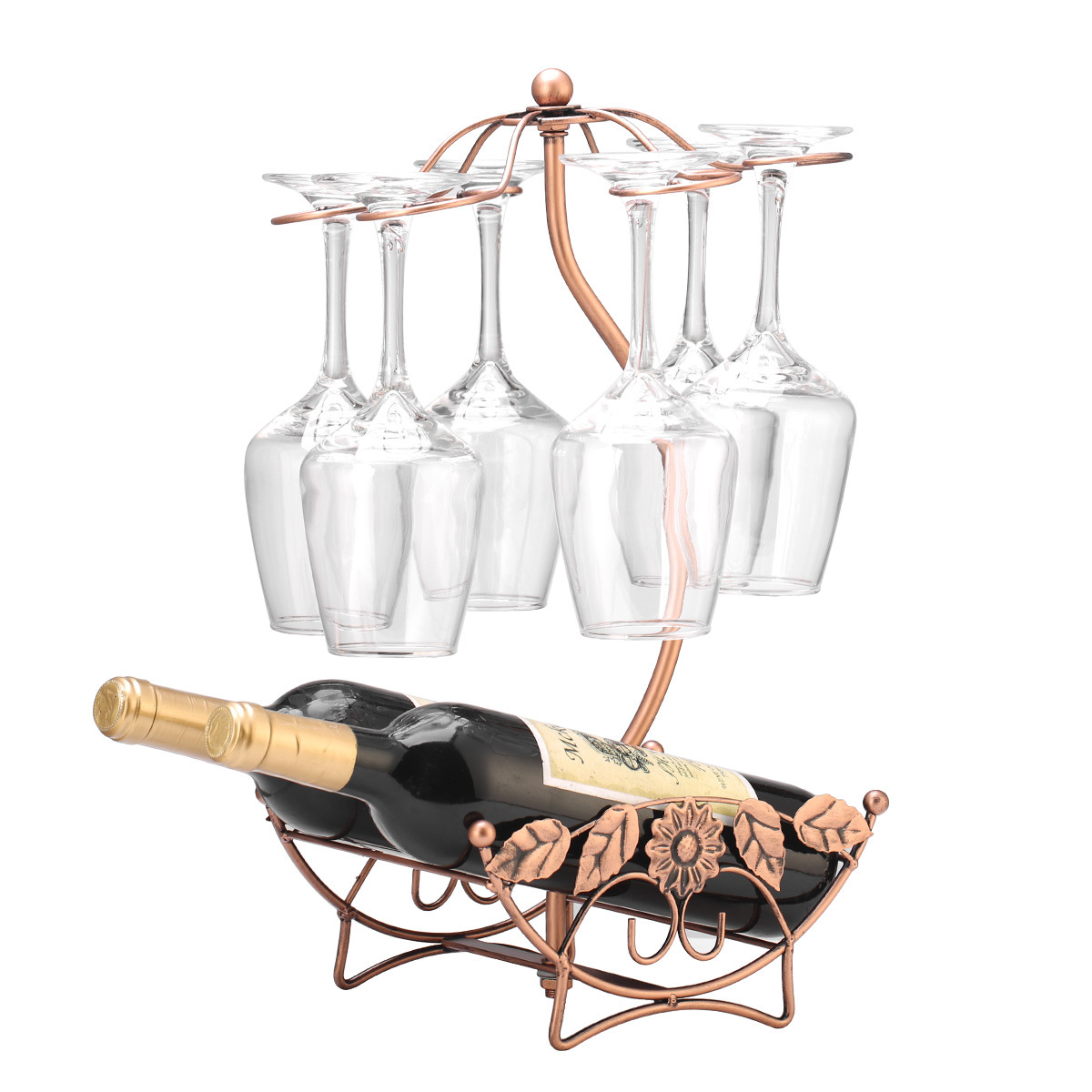 European Style Red Wine Rack Iron Hanging Cup Rack Wine Rack Hanging Cup Rack Inverted Red Wine Cup Rack Hanging Wine Utensils