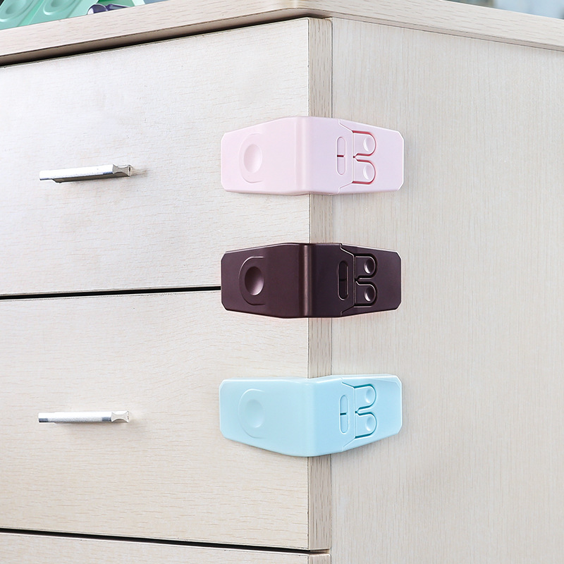 Multifunctional Corner Drawer Lock Children Safety Lock Baby Baby Protection Lock Right Angle Lock Baby Lock Children's Products