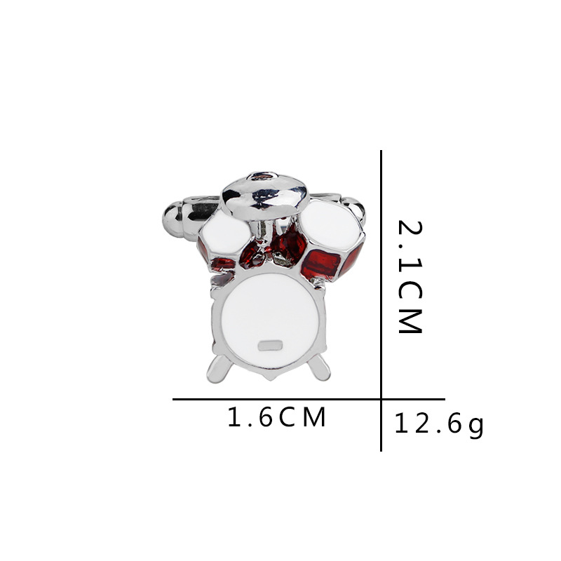 European and American Hot Selling Fashion Personality Temperament Jewelry Cufflinks Male Band Drum Set French Men's Cufflinks Pair Price