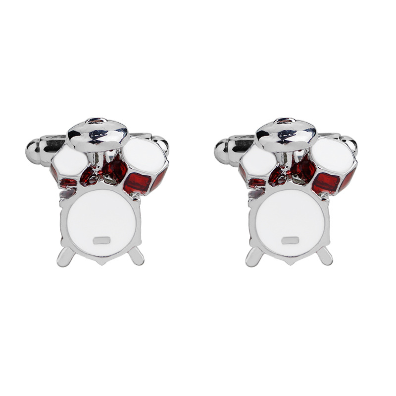 European and American Hot Selling Fashion Personality Temperament Jewelry Cufflinks Male Band Drum Set French Men's Cufflinks Pair Price
