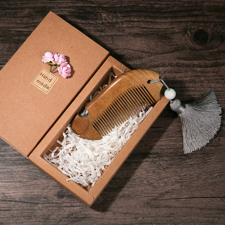 Kraft Paper Box Drawer Gift Box Packaging Box Health Products Paper Box Spot Rectangular Comb Packaging Box Gift Box