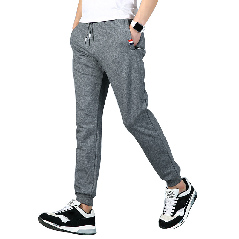Cross-border trendy youth autumn men's cotton sweatpants casual sports ankle-length pants Amazon manufacturer