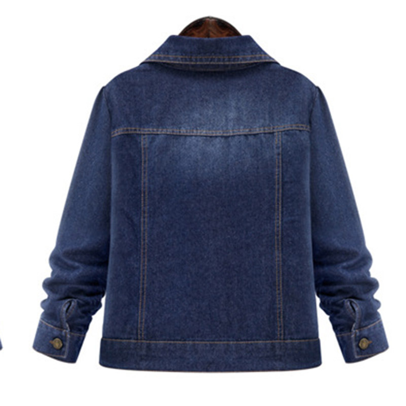 Cross-border exclusive for 2023 Spring and Autumn new European and American style chubby girl plus size women's clothing Denim coat for women