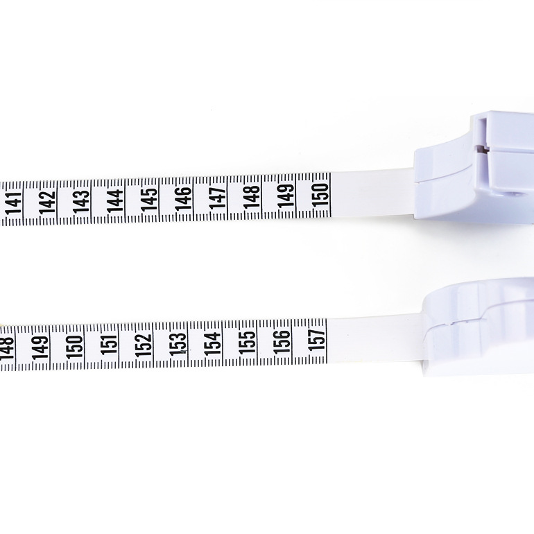 in stock 1.5 meters 60 inches healthy telescopic soft ruler torch handle Y waist automatic telescopic measuring soft ruler