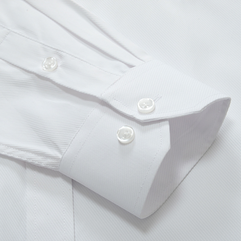 Golden Shield White Shirt Men's Long-sleeved Loose Large Size Workwear Spring and Autumn Business Professional Dress Men's Shirt Wholesale