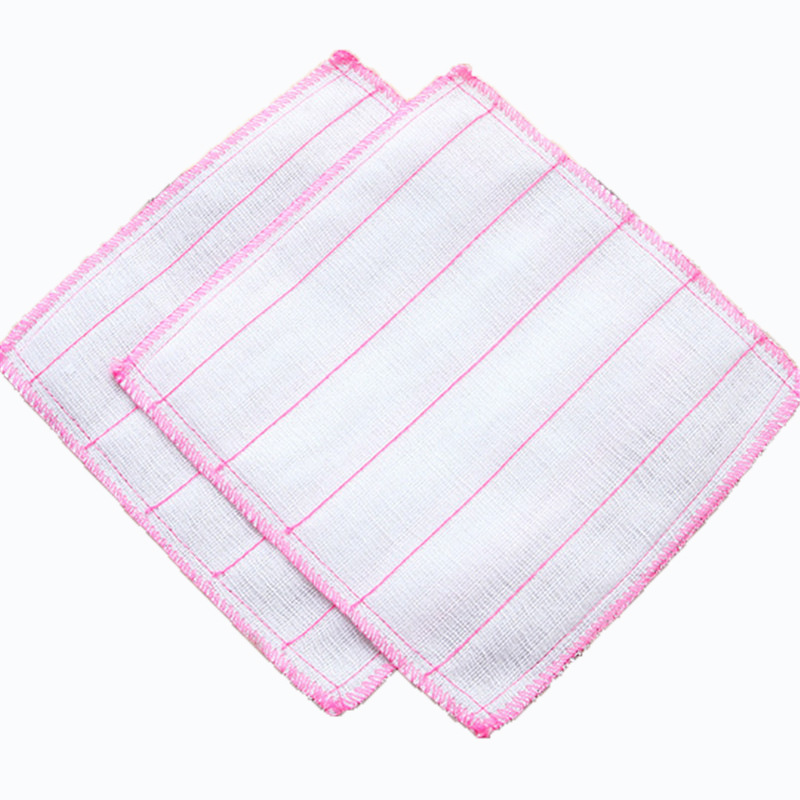 Factory sales kitchen fiber absorbent non-stick cotton yarn dish cloth cleaning rag dish towel bulk scouring pad wholesale