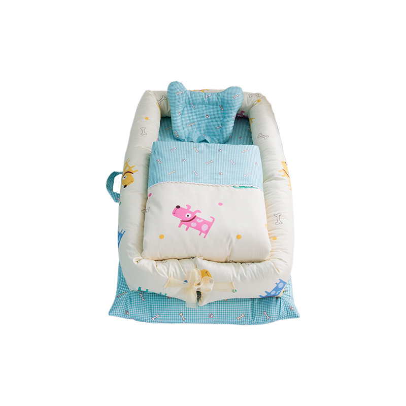 Hemei cross-border removable portable baby nest baby bed bionic diaper changing mat baby pillow travel baby crib