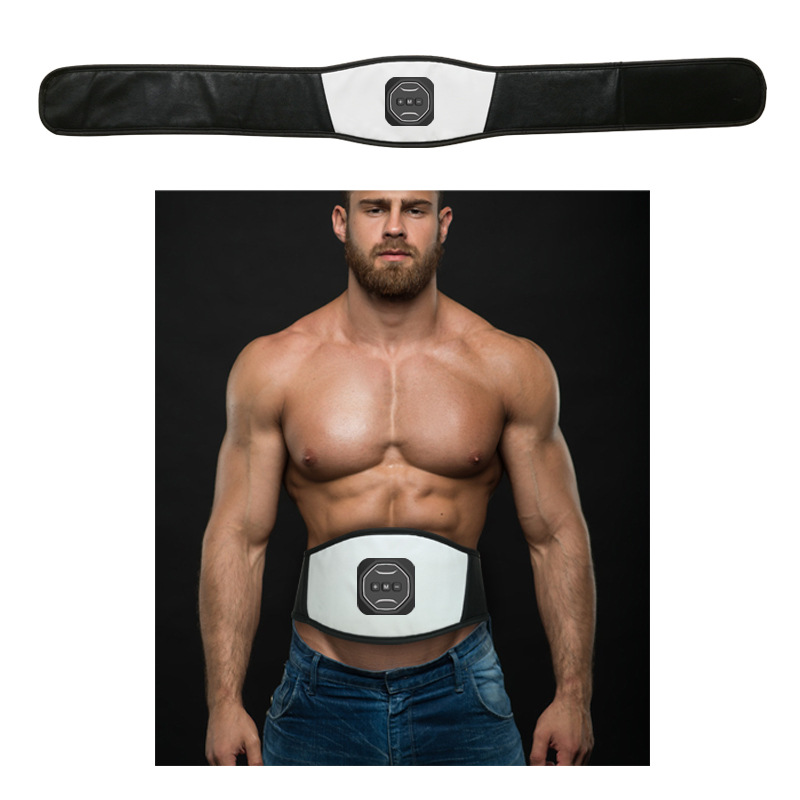 Cross-border EMS abdominal fitness instrument muscle fitness machine fat-throwing abdominal machine lazy massage instrument PU leather belt abdominal belt