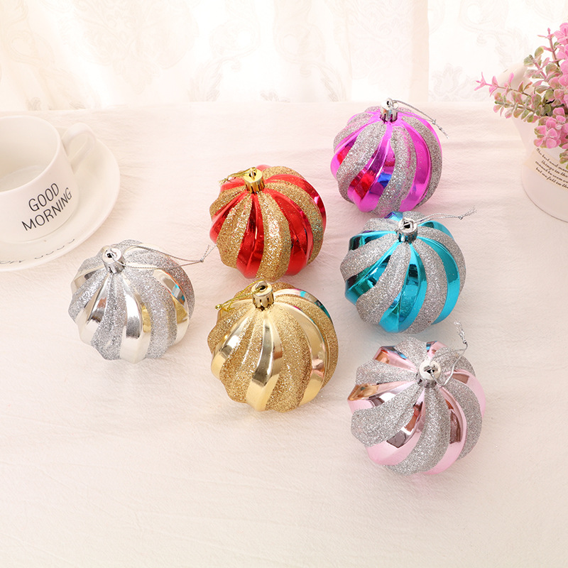 Christmas hand-painted high-grade colored ball thread painted ball Christmas decorations Christmas tree decoration pendant ornaments
