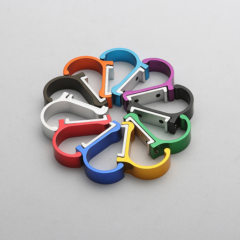 Owen Space Aluminum Colorful Creative Hook Coat Hook Clothes Hook Door Rear Clothes Hook Solid Single Hook Hook