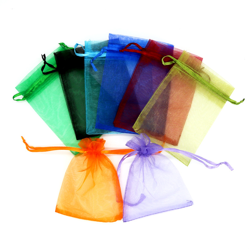 Cross-border supply mesh bag organza bag bundle bag candy bag gift bag cosmetic jewelry packaging bag in stock
