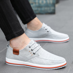 Canvas shoes men's fashionable shoes cloth shoes 45 casual shoes 46 Korean style fashionable 47 size board shoes plus size men's shoes summer New