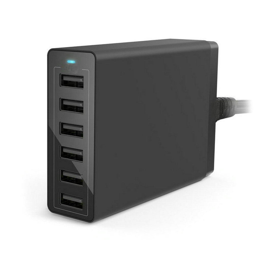 50W Multi-port Usb Charger Smart Identification Charger Multi-port Usb Office Desktop Mobile Phone Charger
