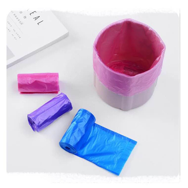 Thickened Mini Desktop Small Garbage Bag Car Disposable Garbage Plastic Bag Dog Picking Bag 25*30