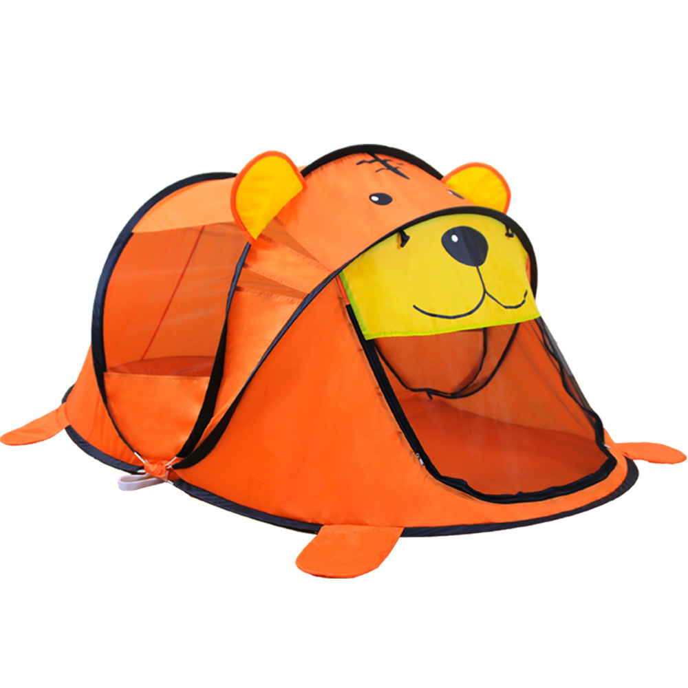 Children's indoor color matching little Tiger game tent spot wholesale cartoon children's outdoor pop-up toy game House