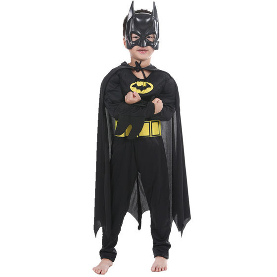 Halloween Vampire Black Bat Muscle Costume Children Masquerade cosplay Performance Costume Foreign Trade