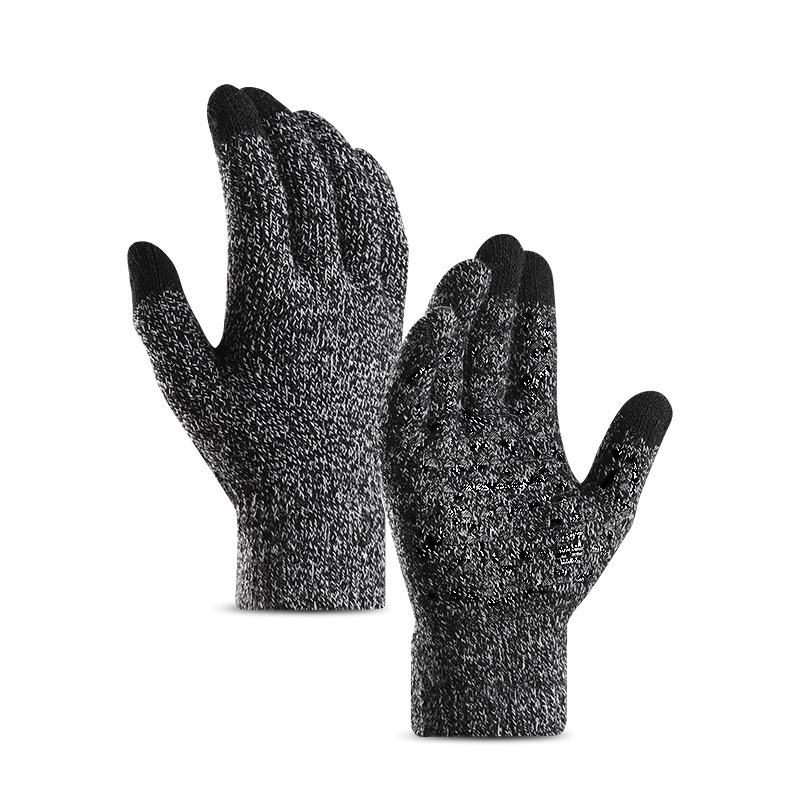 Winter Touch Screen Gloves Men's and Women's Wool Knitted Warm fleece-lined Thickened Driving Couple and Ride Student DZ32