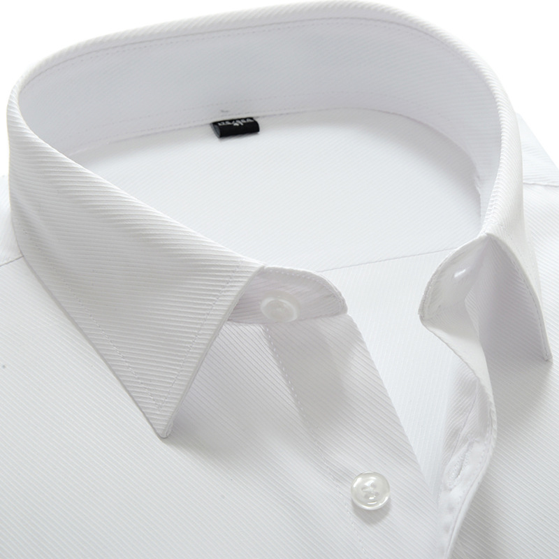 Golden Shield White Shirt Men's Long-sleeved Loose Large Size Workwear Spring and Autumn Business Professional Dress Men's Shirt Wholesale