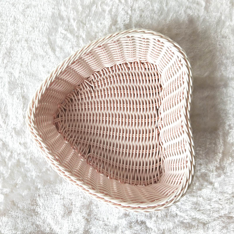 New remote control wedding candy box plastic basket cd jewelry desktop storage basket rattan storage basket woven basket