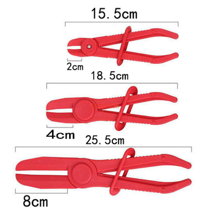 3 ピースプラスチックパイプクランプセットオイルチューブペンチシールプライヤー自動車修理プラスチック車のオイルパイプクランプツール|undefined