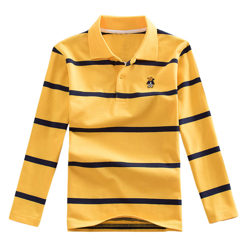Spring and Autumn Long Sleeve T-Shirt for Boys and Girls 100-170 Size 1-15 Lel Children's Wear polo kids