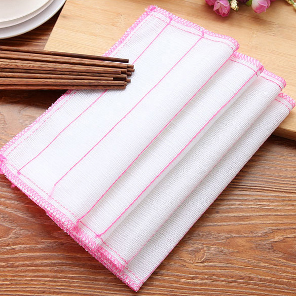 Kitchen fiber absorbent non-oily dishwashing cloth cleaning cloth dishwashing towel bulk scouring pad wholesale