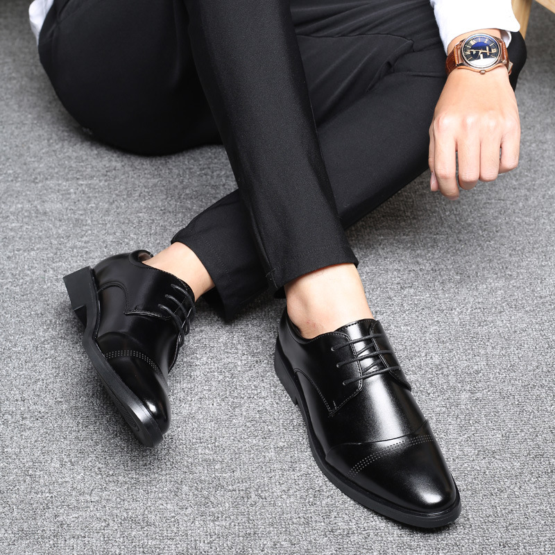 A generation of Wenzhou leather shoes men's large size business formal men's shoes creative trend fashion foreign trade shoes men's single