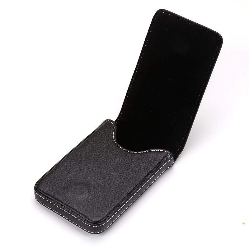 Leather Vertical Style Magnetic Suction Business Card Bag Card Holder Business Gift Business Card Holder Company Card Case Card Holder