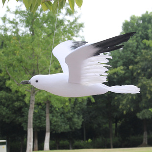 Simulation feather seagull bird gardening forest home decoration scene venue shopping mall decoration