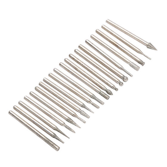 RUITOOL20 set diamond grinding head grinding needle packaging box gold steel grit grinding needle DIY grinding engraving tools