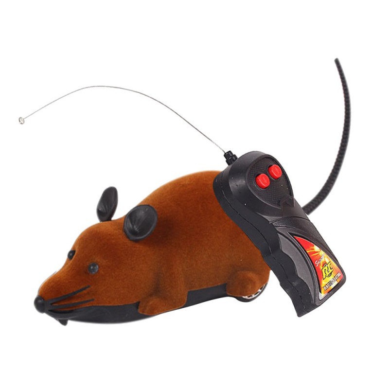 Remote control simulation mouse electric spoof trick animal model children's toy teasing cat teasing dog AliExpress hot sale