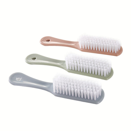 Shoe brush plastic brush soft fur shoe brush small shoe brush bathroom floor brush cleaning clothes brush Collar Laundry brush