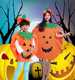 Halloween Costume Parent-Child Activity Children Pumpkin Makeup Show Clothes Pumpkin Hat Wholesale Pumpkin Clothes