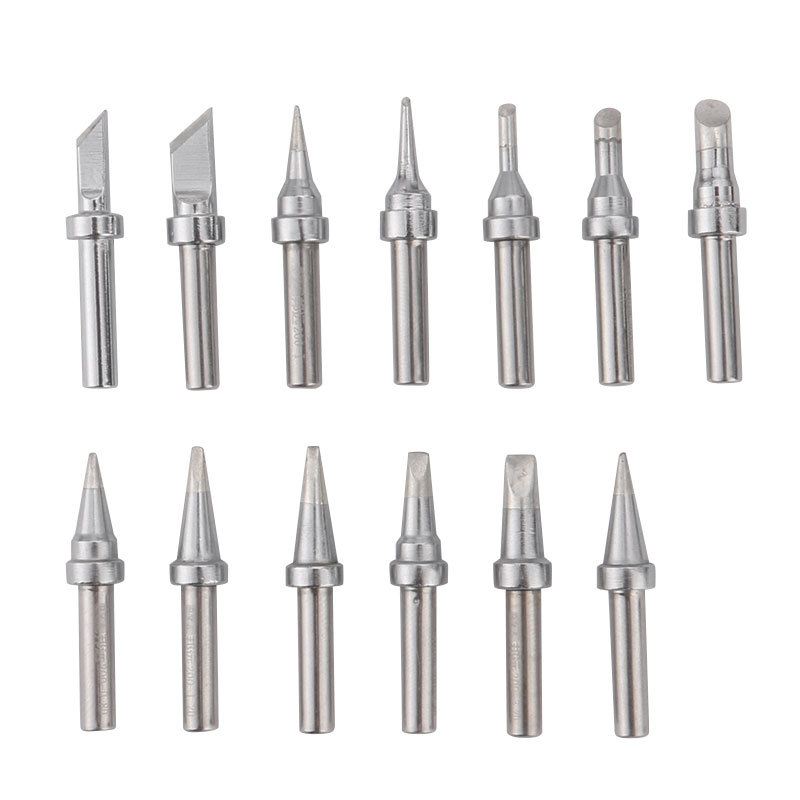 BY200 series high-frequency electric soldering iron head 203H red copper horseshoe knife-shaped flat head welding head constant temperature Luo iron head