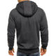 New Men's Sports Fitness Casual Jacquard Sweater Cardigan Hooded Jacket