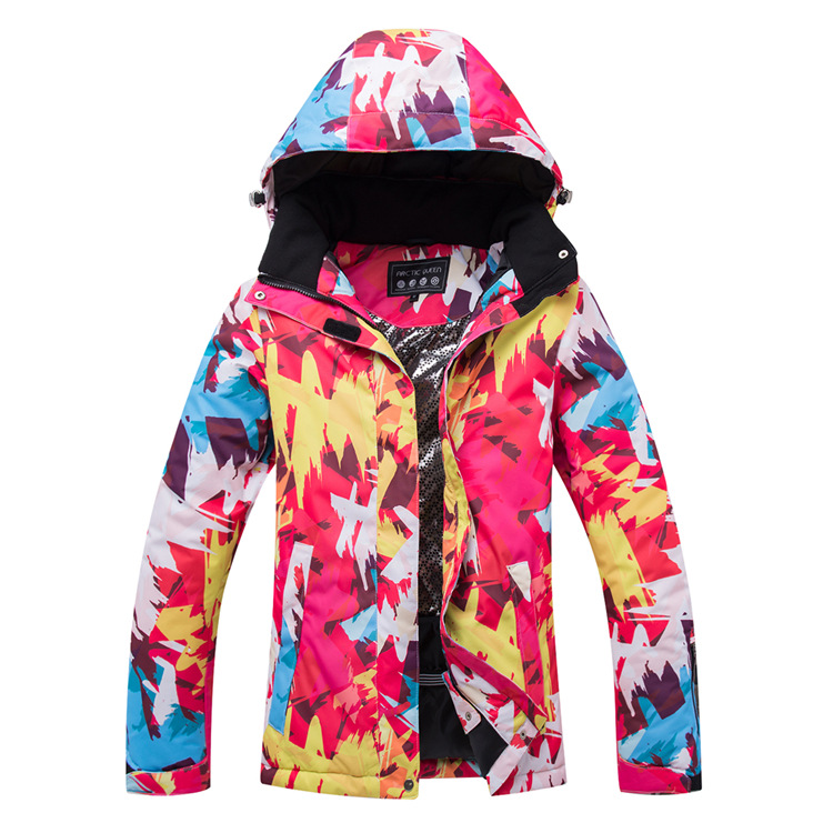 New Ski Suit Women's South Korea Snowboard Double Ski Suit Jacket Warm Thickened Outdoor Fashion