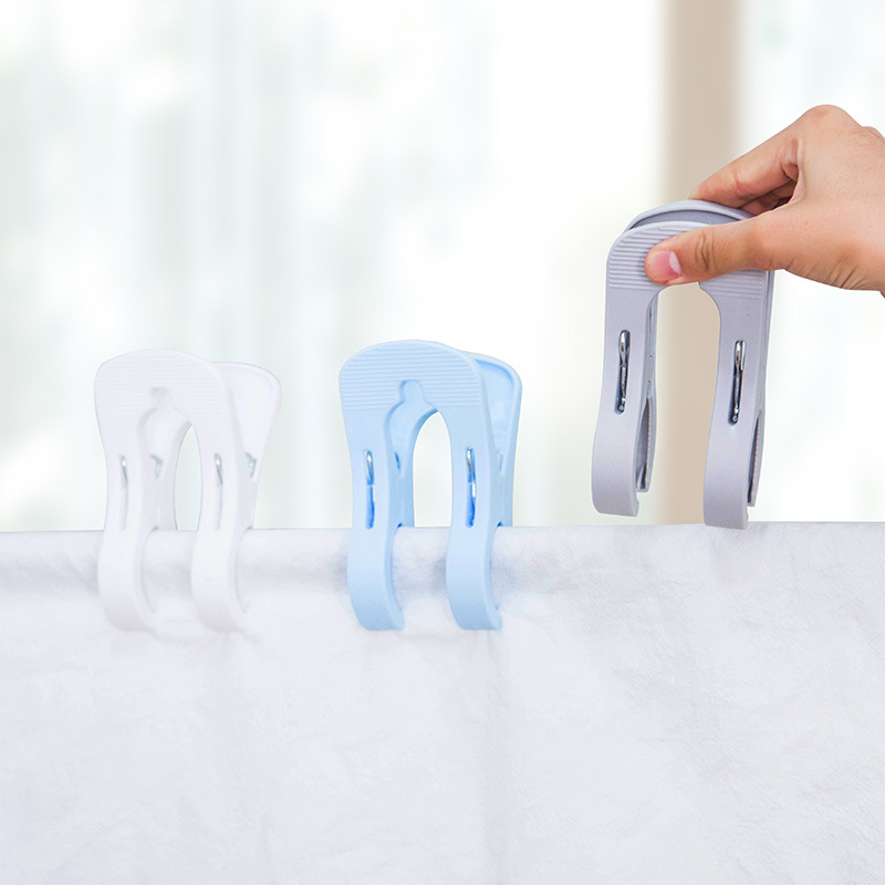 Household large clothes clip quilt drying clip windproof clip multi-functional fixed plastic clothes clip quilt drying clip
