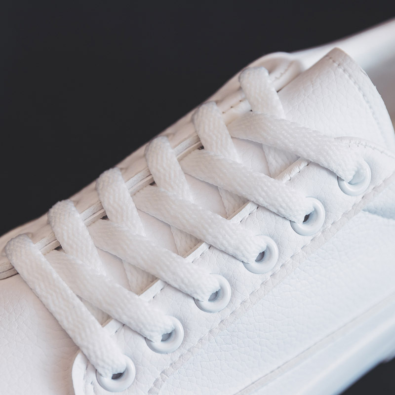 ddoo spring white shoes women's shoes 2024 Spring and Autumn new student Korean style versatile sneakers flat white shoes