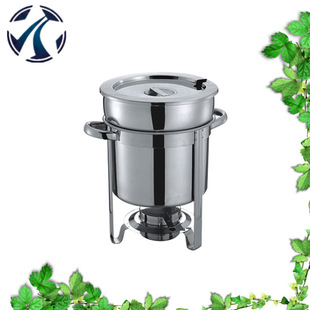 Stainless Steel Soup Oven Large Capacity Western-style Soup Oven Round Flip Visual Buffet Soup Oven