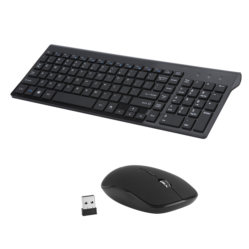 usb wireless keyboard mouse set 2.4G unlimited keyboard mouse light number keys desktop notebook office mute