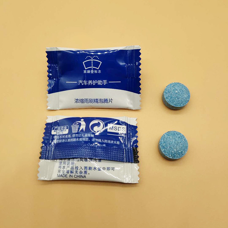 Car Cleaning Products Solid Wiper Essence Car Glass Water Concentrated Wiper Essence Decontamination Effervescent Tablets 16mm