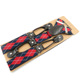 Navy blue red lattice