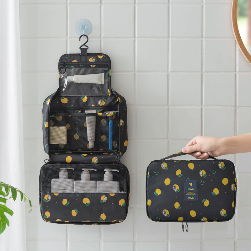 Travel Wash Bag Color Pattern Cosmetic Bag Multifunctional Portable Large Capacity Storage Bag Hangable Wash Bag