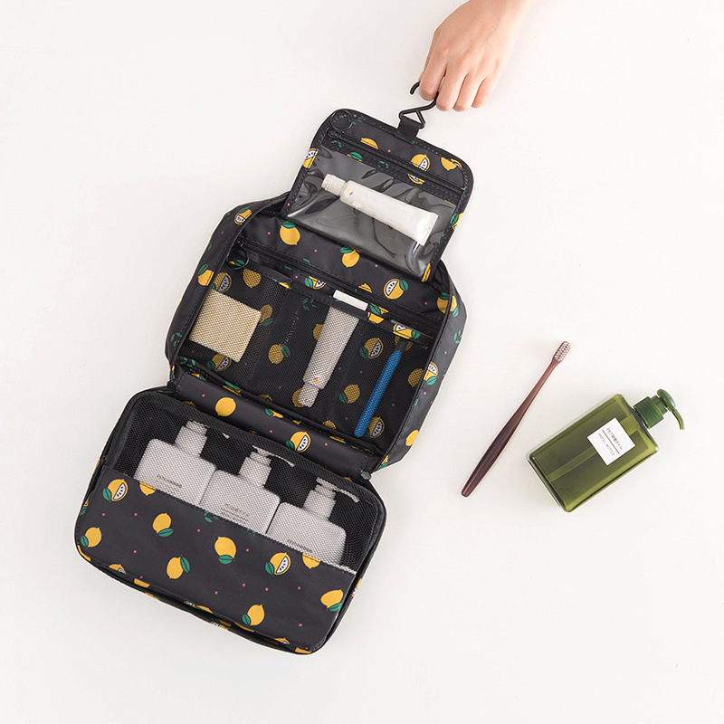 Travel Wash Bag Color Pattern Cosmetic Bag Multifunctional Portable Large Capacity Storage Bag Hangable Wash Bag