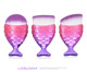 Purple gradient handle-purple hair [3 packaging]]