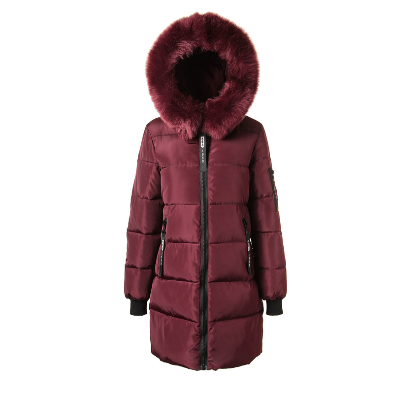 2023 new winter cotton-padded coat women's new coat European and American women's large size long down cotton-padded jacket women's wholesale women