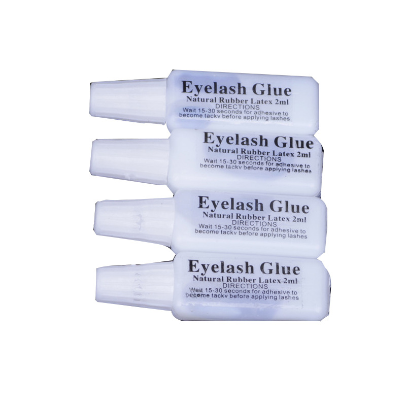 假睫毛胶水2毫升塑料扁管透明双眼皮贴小胶水lashes glue睫毛胶