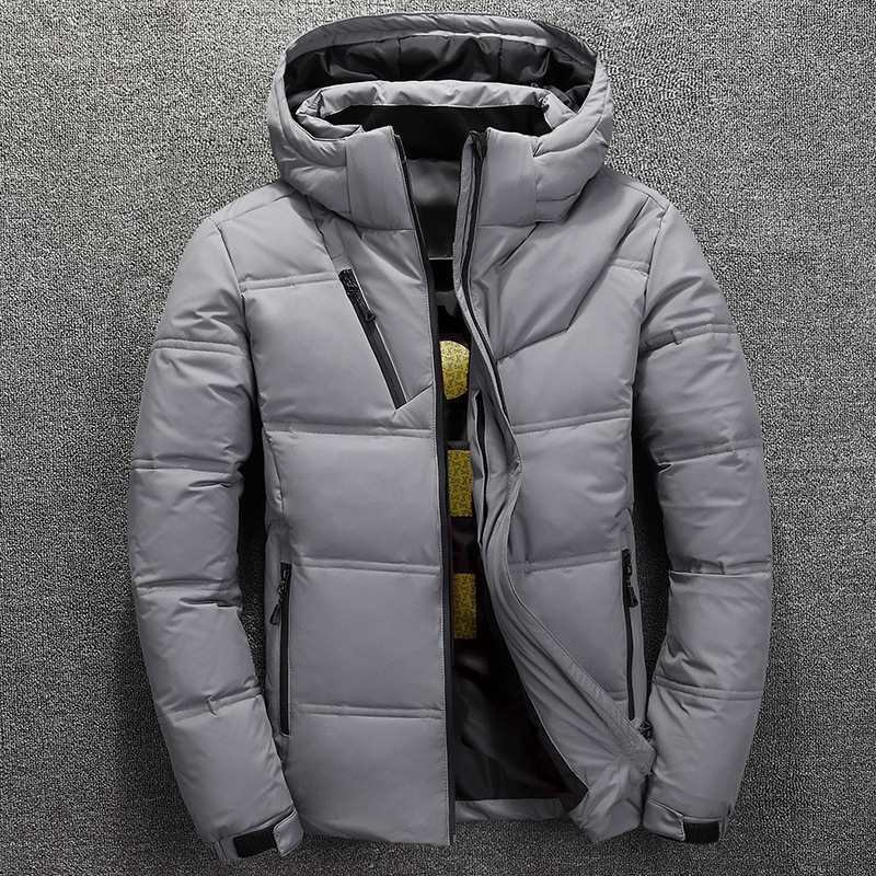 Cross-border New Men's Down Jacket Fashionable Korean Short Slim-fit Thickened Youth Men's Down Jacket