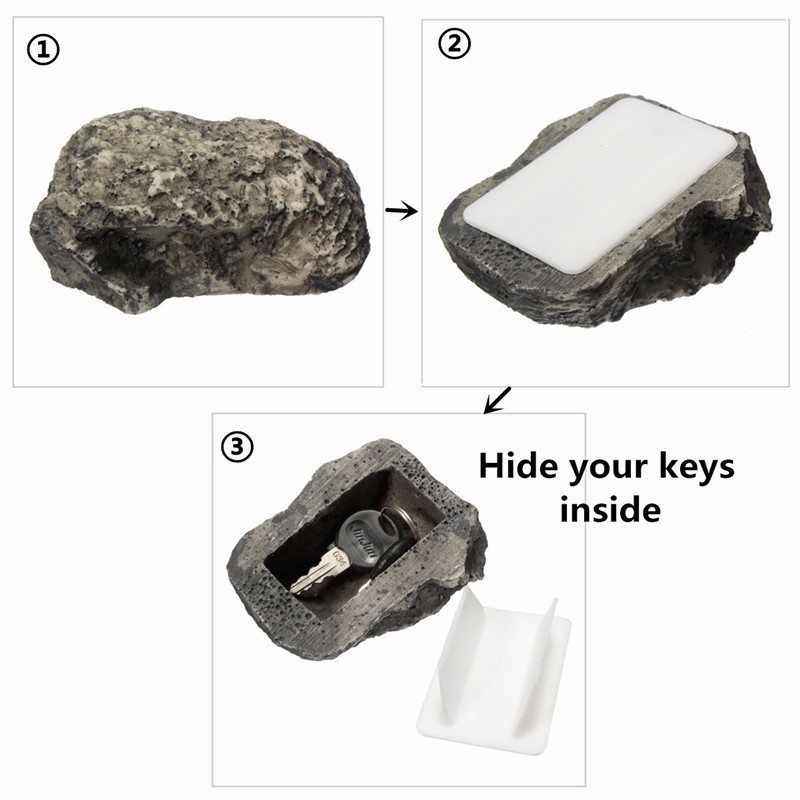 Simulation creative Stone hidden money private money key anti-lost stonekey Safe insurance key box